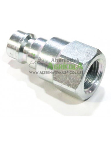 Enchufe hidráulico rápido macho punzón de 1/4" (13mm)