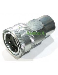 Enchufe hidráulico rápido hembra punzón de 3/4" (27mm)