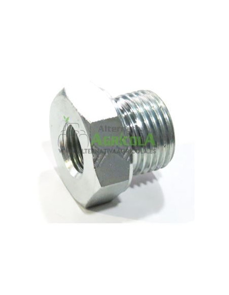 Tapón reductor alta presión hidráulica hembra 3/4" macho 1"