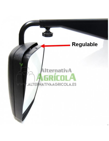 Espejo retrovisor 380 x 200 mm con soporte telescópico Izquierdo