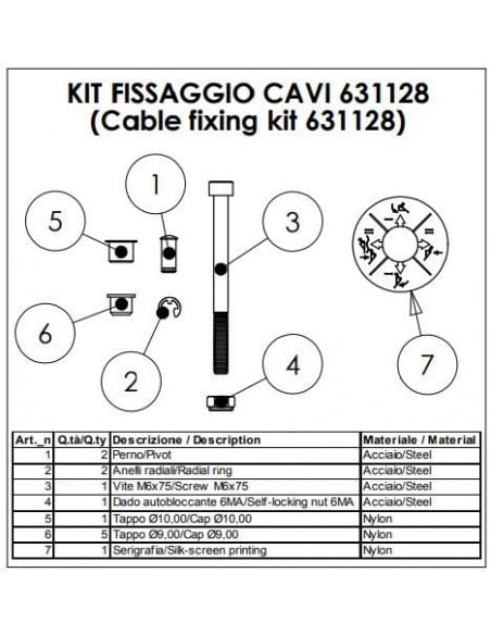 Joystick de 2 pulsadores con palanca 4 funciones para sirgas con bloqueo