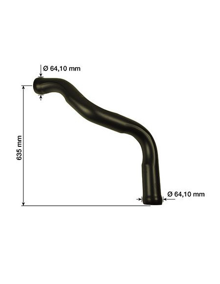 Tubería tubo escape tractor John Deere Series 6000, 6010 4 cilindros