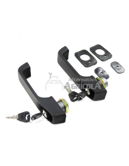 Juego de dos manetas cerraduras tractor John Deere