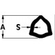 Tubo triangular 1 m 29 mm ext