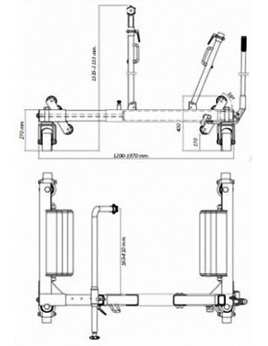 Transportador de ruedas agrícolas