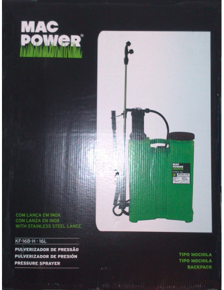 Sulfatadora mochila 16 litros fumigar