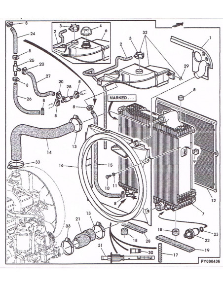 Kit de Manguitos Original, para Radiadores John Deere