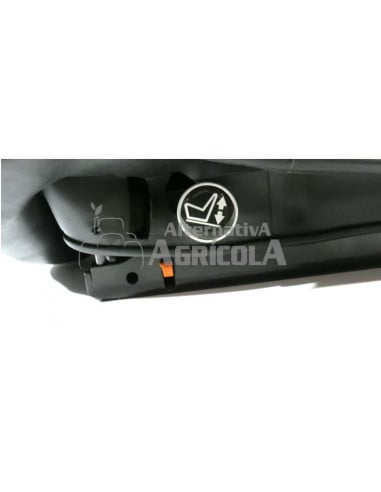 Asiento neumático 12V base 210 con respaldo alto en tela