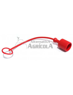 Tapón rojo hembra para enchufe macho 1/2"