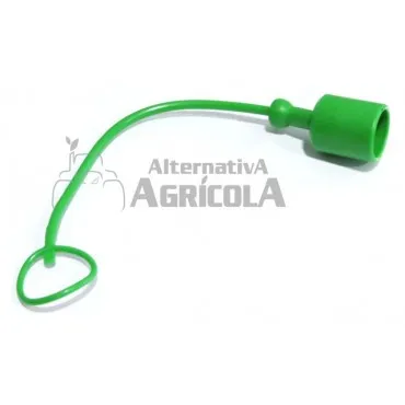 Tapón verde hembra para enchufe macho 1/2"