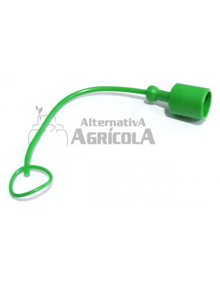 Tapón verde hembra para enchufe macho 1/2"