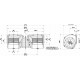 Electro Ventilador aire centrífugo SPAL 24v 3 ejes 2 vel. para cabinas 005-B46-02