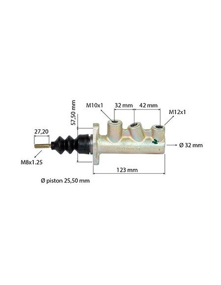 CILINDRO PRINCIPAL DE FRENO ACEITE LHM