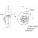 Ventilador centrífugo simple SPAL 12v 3 vel. Derecha 004-A41-28S