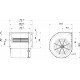 Ventilador centrífugo simple SPAL 12v 3 vel. 007-A42-32D