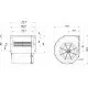 Ventilador centrífugo simple SPAL 12v 3 vel. 007-A42-32D