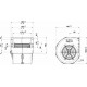Ventilador centrífugo simple SPAL 12v 3 vel. 009-A70-74D