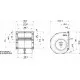 Ventilador centrífugo simple SPAL 12v 010-A70-74D