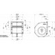 Ventilador centrífugo simple SPAL 24v 3 vel. 010-B70-74D