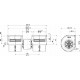 Ventilador centrífugo SPAL 24v doble 008-B45-02