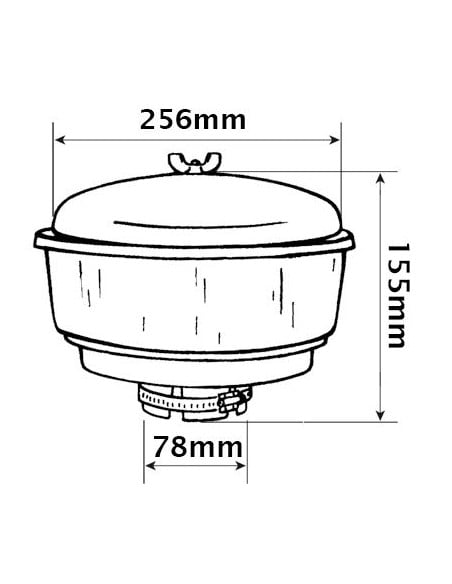 Prefiltro carcasa purificador filtro de aire Ø int de 76/80mm