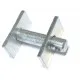 Pasador cabeza cuadrada con chapa para tensor vertical 16x64mm