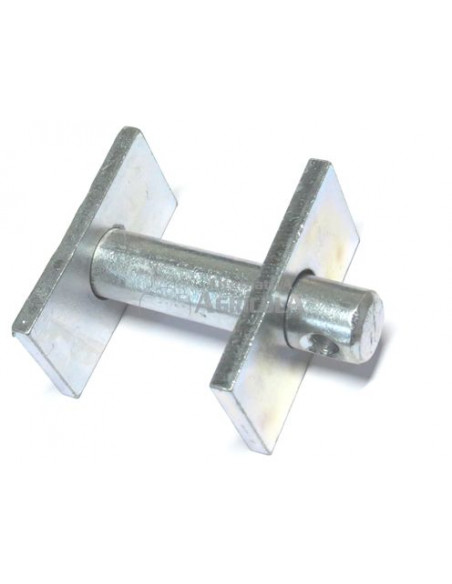 Pasador cabeza cuadrada con chapa para tensor vertical 16x64mm