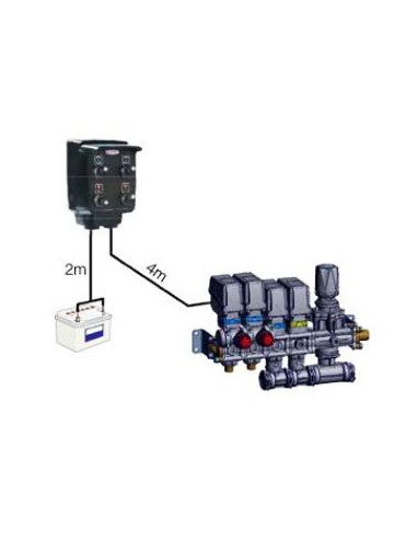 Caja de mando 1 vía con solenoide para atomizador