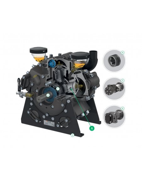 Bomba fumigación 5 membranas de alta presión Comet APS166
