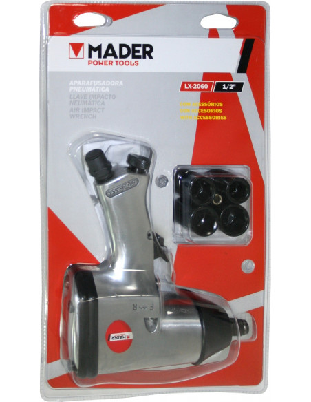 Pistola impacto 1/2" con vasos