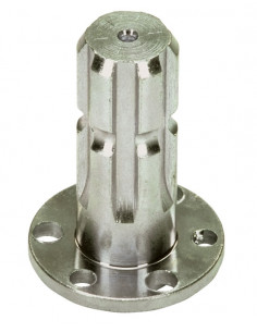 Eje 1"3/8 Z6 con collar para bombas