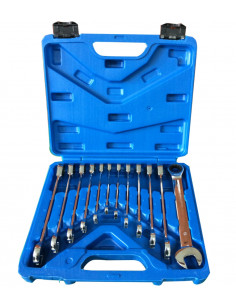 Maletin aluminio 17 llaves carraca articulada