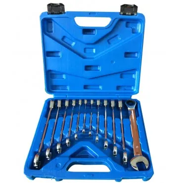 Maletin aluminio 17 llaves carraca articulada