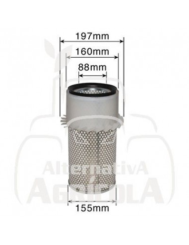 Filtro de aire exterior Same 2.4249.110.2