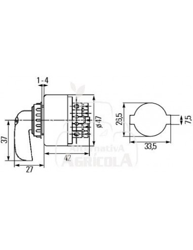 CONMUTADOR INTERMITENCIA TRACTOR JOHN DEERE Y FENDT