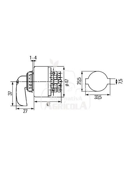 CONMUTADOR INTERMITENCIA TRACTOR JOHN DEERE Y FENDT