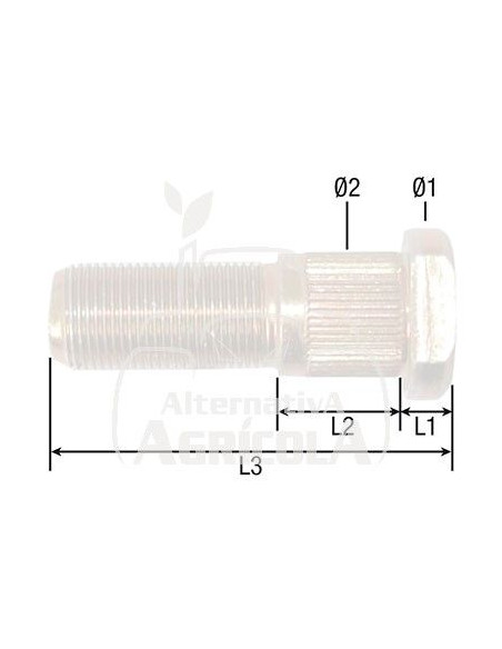 TORNILLO DE RUEDAS 18:150 X60 MM