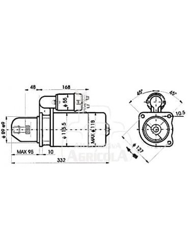 MOTOR DE ARRANQUE 12V - 3,0 KW
