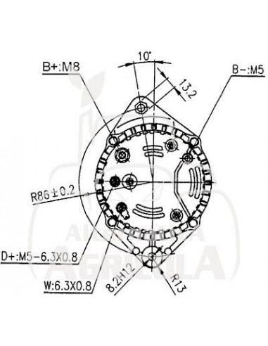 ALTERNADOR 12V/14V 95A