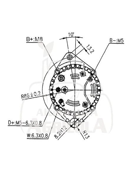 ALTERNADOR 12V/14V 95A
