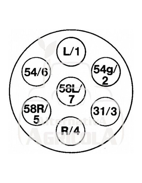 ENCHUFE DE ALUMINIO 7 POLOS