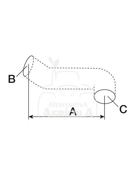 Manguito inferior Ø 56,50 x 48 mm John Deere L32468