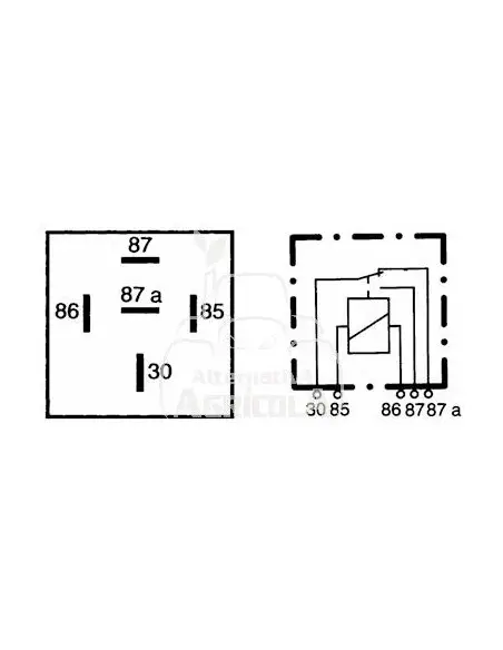 Relé 12V - 20 / 40A John Deere AL32072