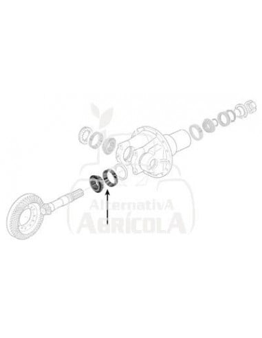 RODAMIENTO FRONTAL Ø 40 X 90 X 25.25 MM