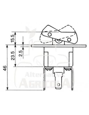 CONMUTADOR BASCULANTE LUZ CORTAS Y LARGAS