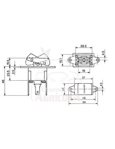 CONMUTADOR BASCULANTE LUZ CORTAS Y LARGAS