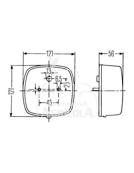 PILOTO TRASERO CON O SIN LUZ DE MATRÍCULA