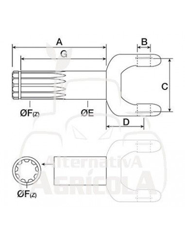 Semi eje exterior Case-IH, Fendt 3216599R91
