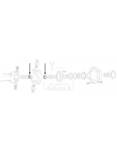 SOPORTE DE RETÉN / GUARDAPOLVO Ø 42.15 X 60.15 X 7 MM