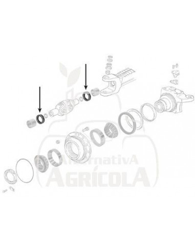 Retén aceite Ø 56 x 75 x 15.7 mm Ford AT113926